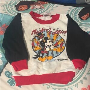 Vintage Mickey's Follies Kids Shirt - Red, Black, White